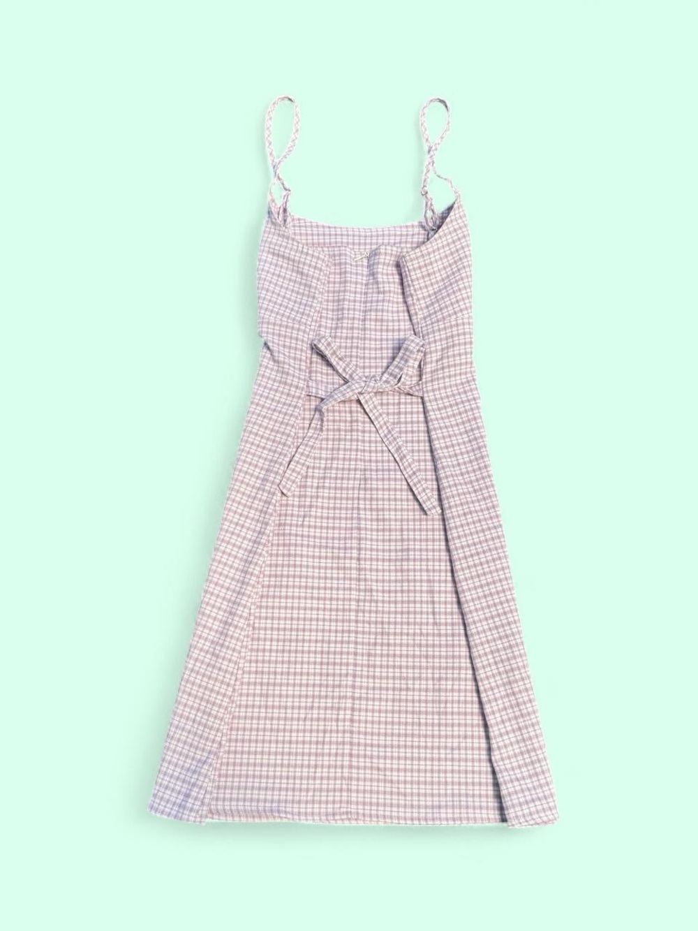 John Galt Purple Plaid Dress - Picture 2 of 4
